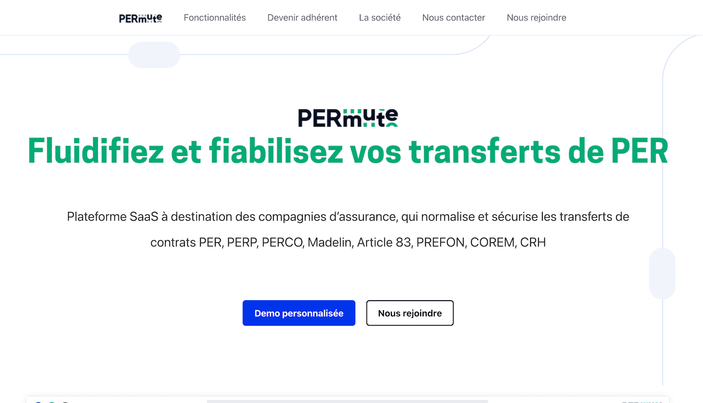 Site web Permute
