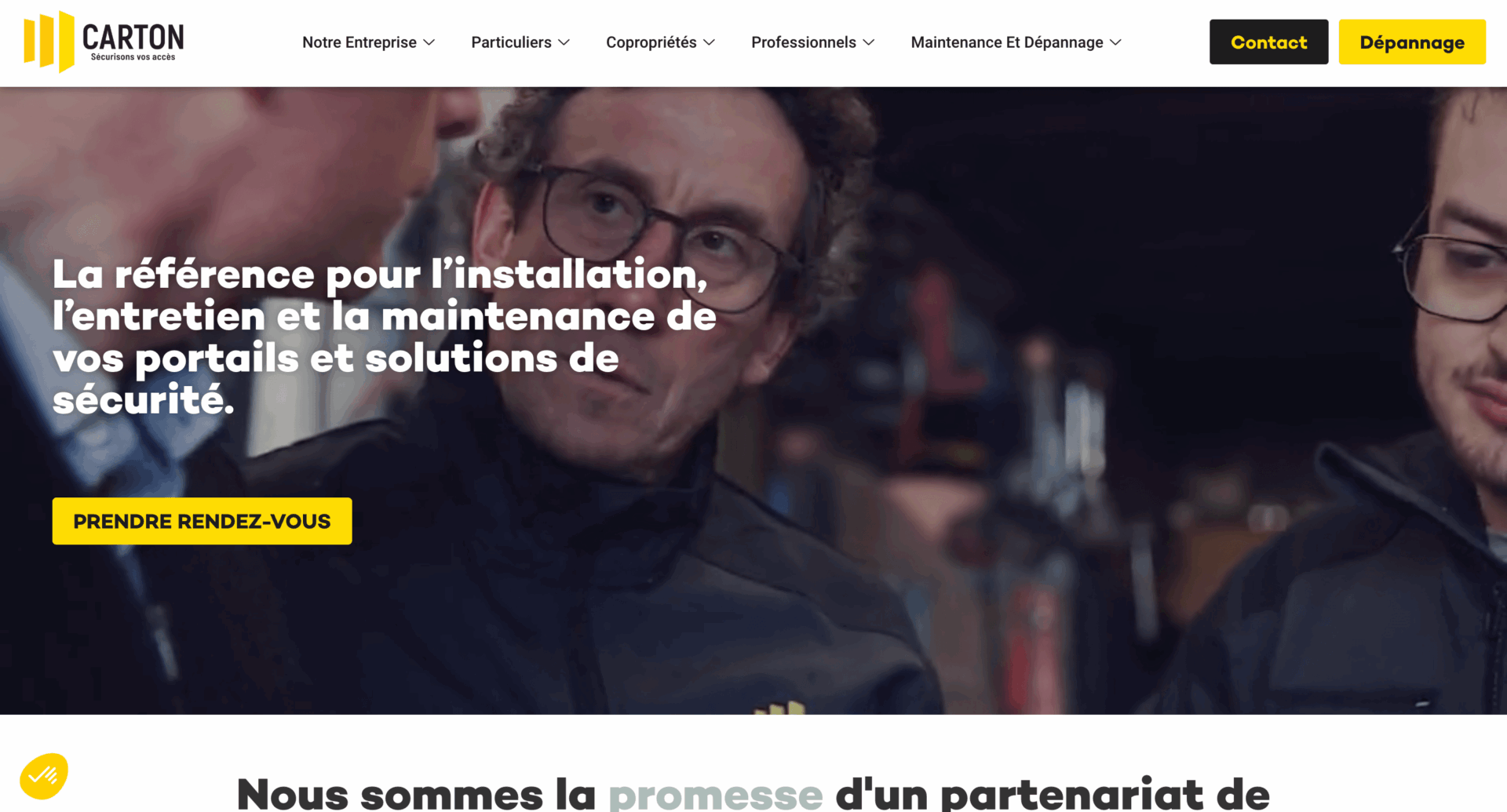 Site web Carton
