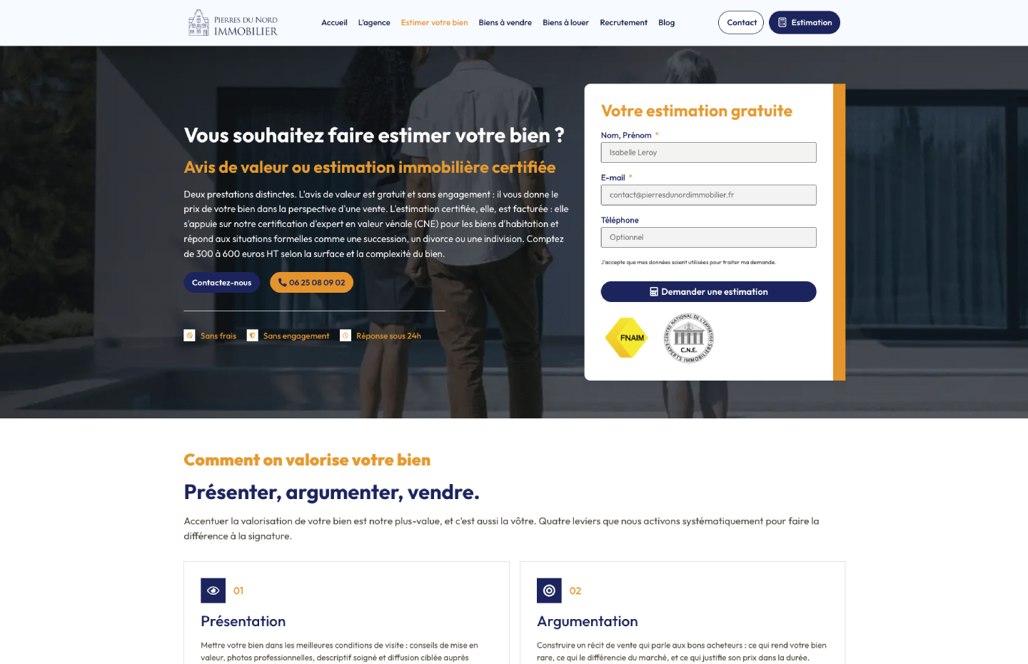 Site Pierres du Nord Immobilier